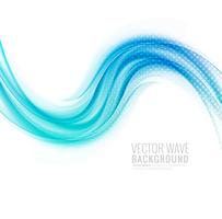 Flowing stylish blue wave background