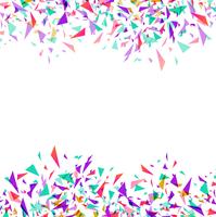 Abstract colorful vector confetti isolated on white background