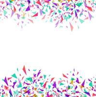 Abstract colorful vector confetti isolated on white background