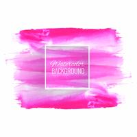 Pink watercolor soft stroke background vector