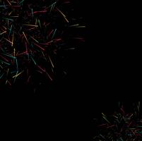 Abstract colorful lines dark background vector