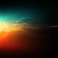 Abstract colorful glowing wave background vector