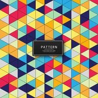 Abstract colorful triangle pattern background illustration vector