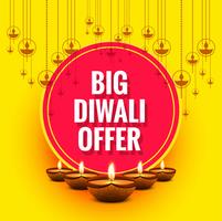 Diwali festival card design background vector