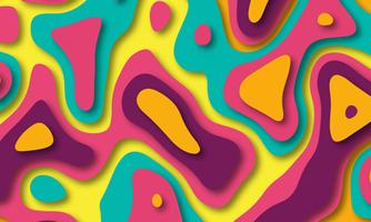 Papercut colorful layers 3D color texture background
