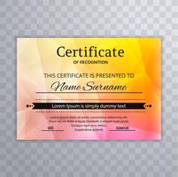 Beautiful Certificate of Appreciation template colorful backgrou vector