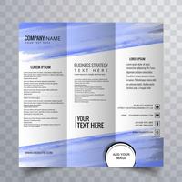 modern trifold brochure design vector