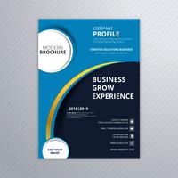 Modern blue business brochure template design