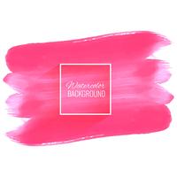 Elegant soft pink watercolor stroke design vector