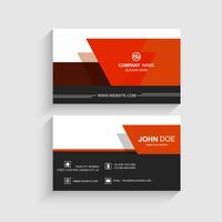 Abstract colorful creative business card template vector