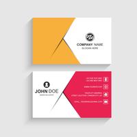 Modern colorful business card template vector