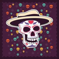 Ilustración del día de los muertos vector