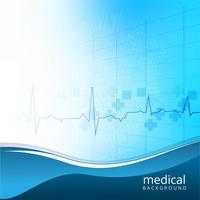 Abstract medical background with wave vector