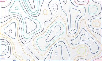 Abstract colorful topographic map design vector 