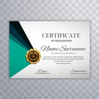 Certificate design template for text placement illustration vector