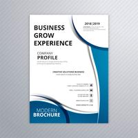 Abstract blue creative business brochure template design vector
