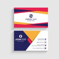 Modern colorful business card design template vector