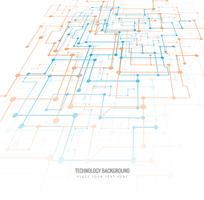 Technological background with a circuit design vector