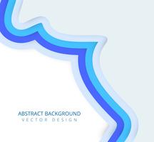 Modern papercut smooth wave vector