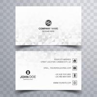 Abstract geometric business card set vector design