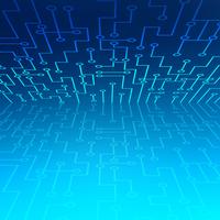 Abstract connecting dots and lines technology background vector