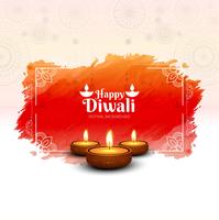 Modern happy diwali background vector