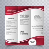 Modern trifold brochure design vector