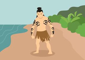 Indigenous People Vector Illustration