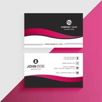 Creative and clean double-sided business card template design ve vector