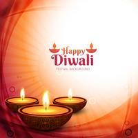 Moderno hermoso colorido diwali brillante diseño vector