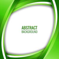 Abstract creative green wavy background vector