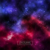Hermoso universo galaxia fondo colorido vector