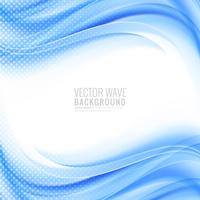 Abstract elegant stylish blue wave background vector