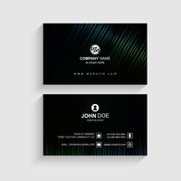 Elegant shiny business card template vector