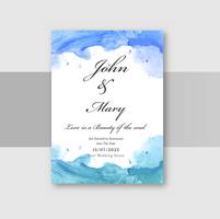 Wedding invitation card elegant design vector