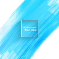 Beautiful blue watercolor stroke background vector