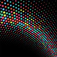 Abstract shiny colorful dots wave background vector