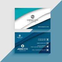 Modern colorful business card design template vector