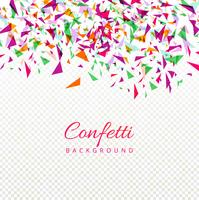 Abstract colorful elegant confetti background vector