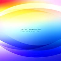 Abstract colorful wave background illustration vector