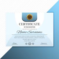 Diploma de certificado de finalización plantilla de diseño fondo vec vector