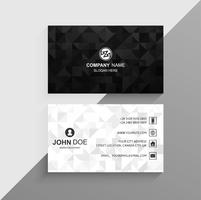 Modern dark business card template illustration vector