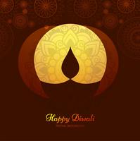 Modern dark green diwali design vector