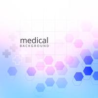 Medical background with hexagonal geometric shapes design vector