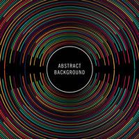Abstract colorful circular lines background illustration vector