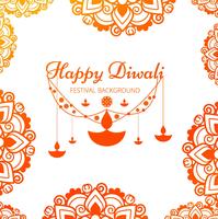 Abstract shiny beautiful diwali background vector