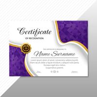 Beautiful diploma certificate template background vector