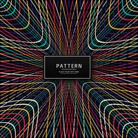 Modern dark colorful lines pattern design vector