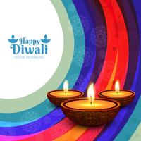 Modern elegant diwali design vector