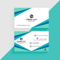 Beautiful colorful business card template with wave vector